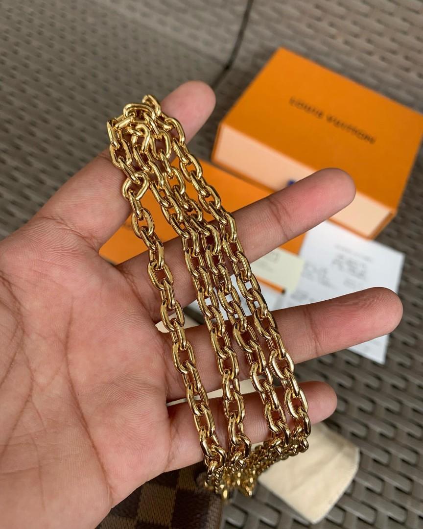 lv damier kirigami necklace, Luxury, Bags & Wallets on Carousell