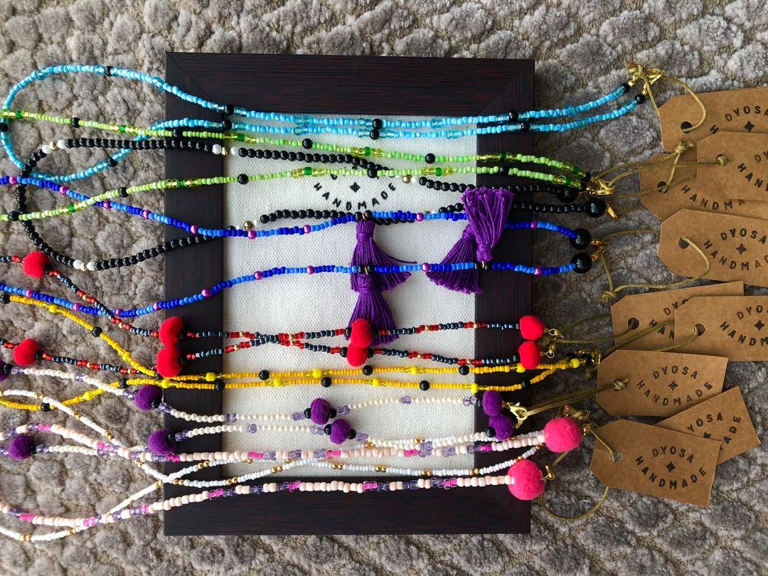 Masks beaded strings lanyard holder (Category: Other Accessories) located in Cebu City. Submitted by ddsecondselection (Listing ID 1073277128, Image 2). Description: PM and follow @dyosahandmade on IG and Facebook for more handmade accessories .