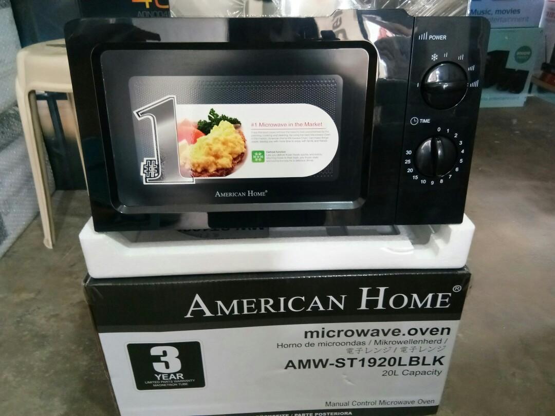American home microwave store manual