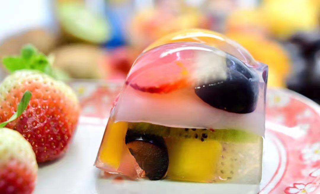 Mixed Fruits Yogurt Jelly Cake, Food & Drinks, Homemade Bakes on Carousell