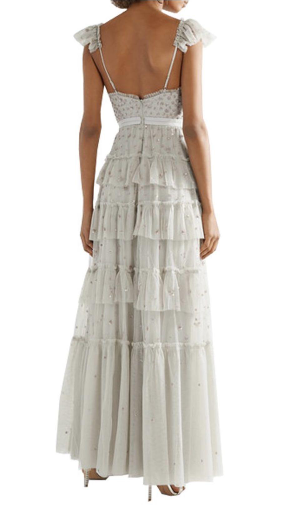 Needle and thread sunburst gown top