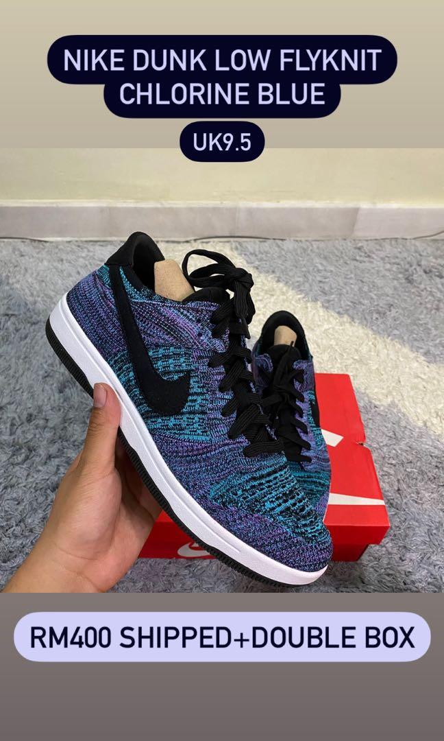 Nike Dunk Low Flyknit Blue Chlorine