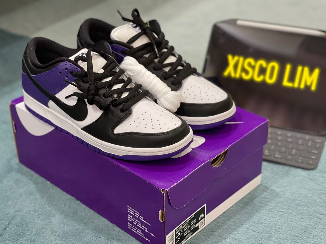 Nike Dunk SB low Court Purple, Men's Fashion, Footwear, Sneakers on  Carousell