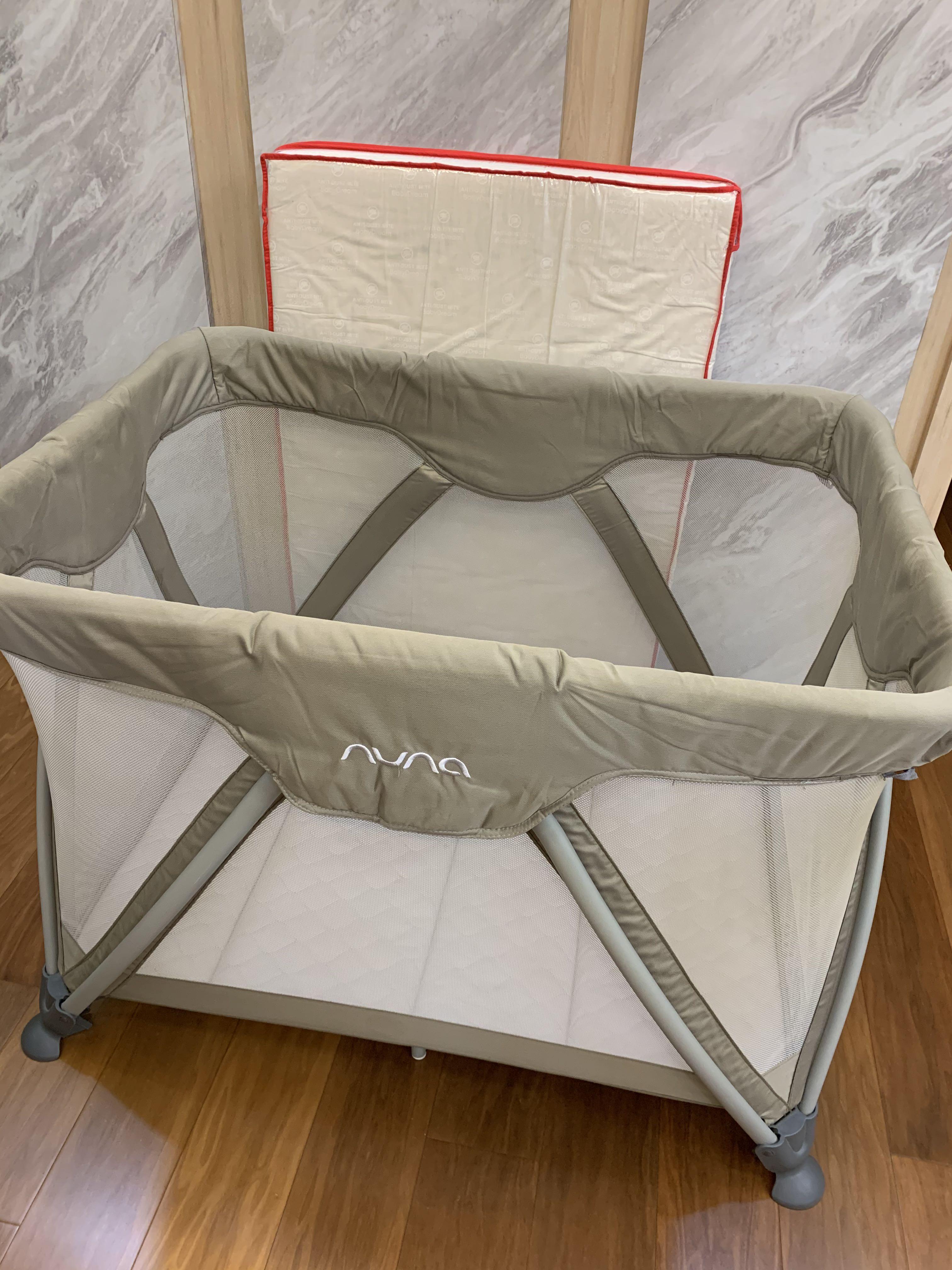 Nuna Sena Travel Cot with mattress, Babies & Kids, Baby Nursery & Kids