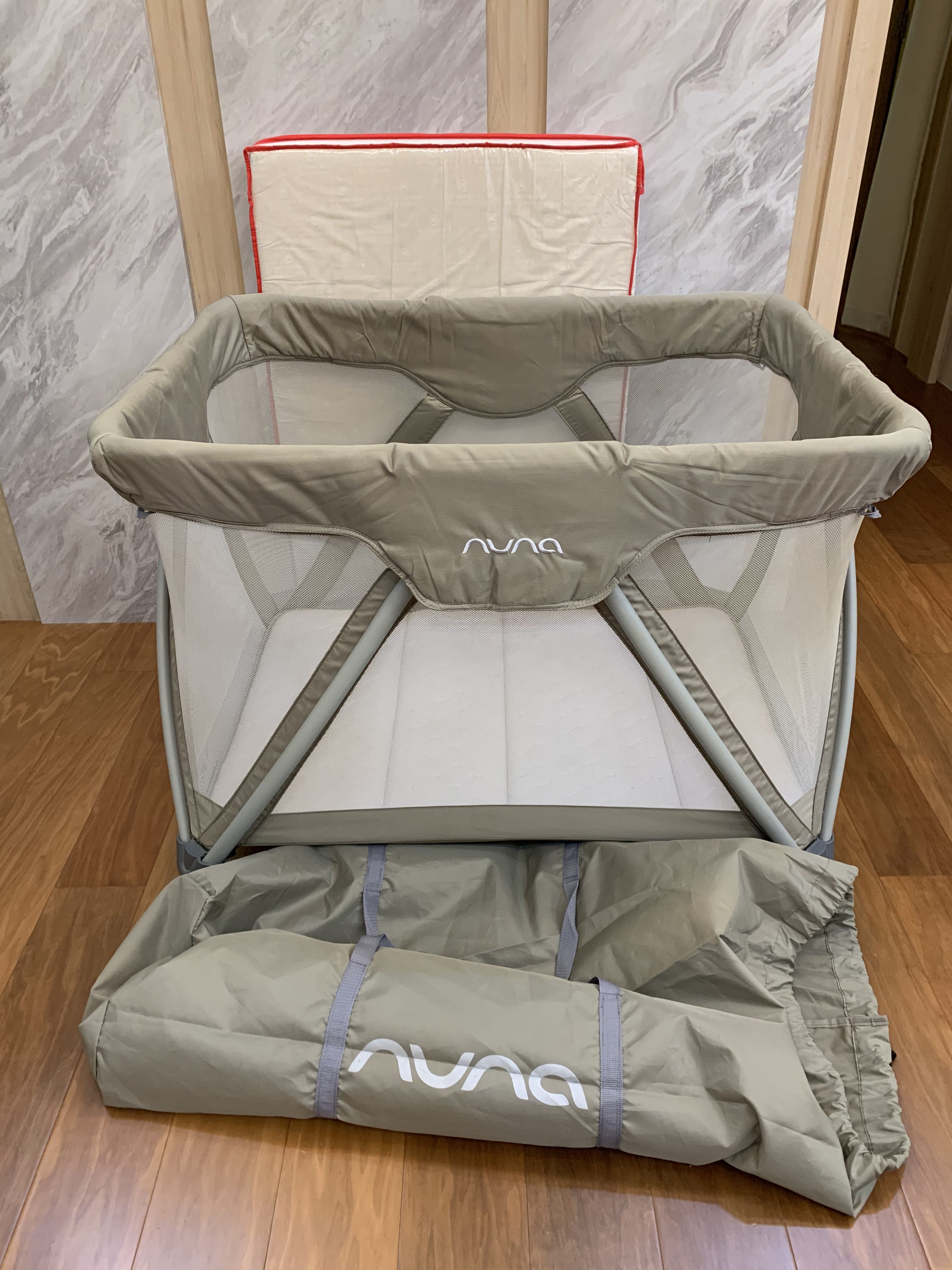 Nuna Sena Travel Cot with mattress, Babies & Kids, Baby Nursery & Kids