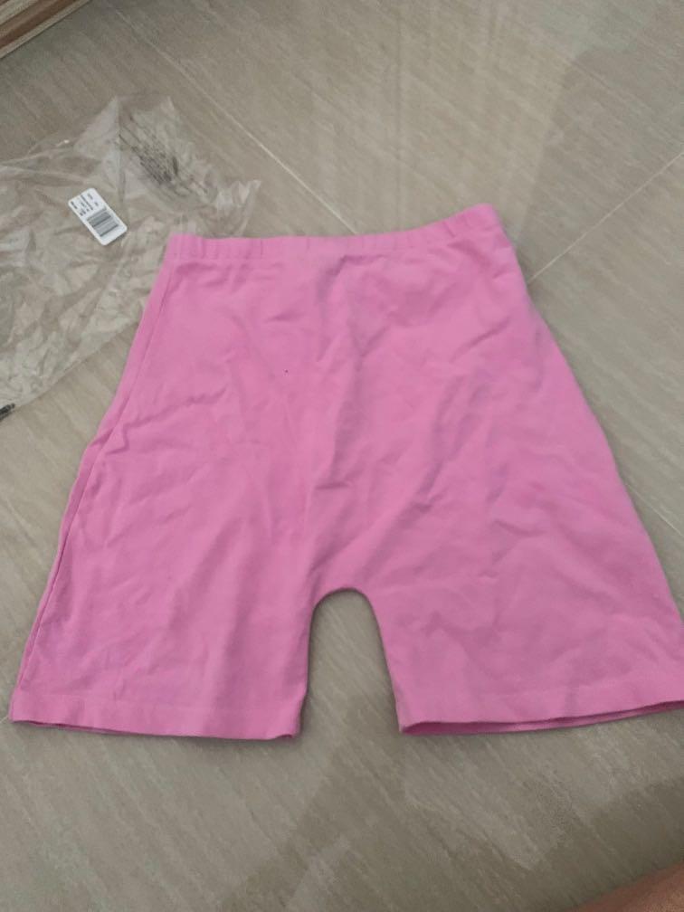 bubblegum pink biker shorts