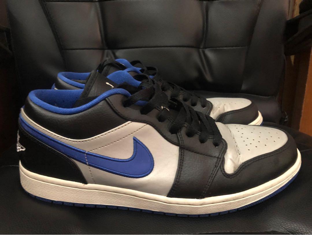Jordan 1 black white and blue online
