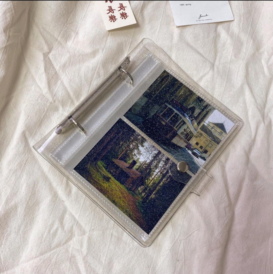 Photocard Album/Binder A5 (Category: Stationery & School Supplies) located in Pasig City. Submitted by jinkookkart (Listing ID 1073311076, Image 2). Description: RFS: using an A4 binder na - this is new i never used it CLEAR GLITTER BINDER - A5 size - perfect for Tour / MINI PCs / PCs from BTS lightstick - last price posted 🥲 bought this for 480 + SF huhu - with freebies.
