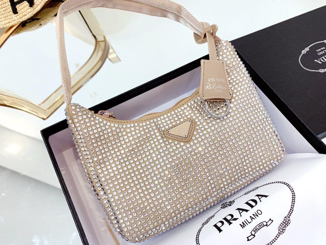 Prada re edition 2000 crystal bag, Women's Fashion, Bags & Wallets, Purses  & Pouches on Carousell