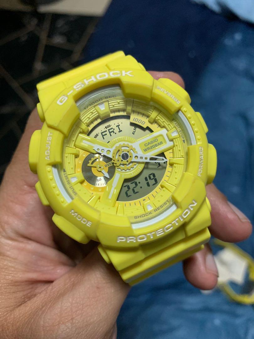 Preowned Casio G Shock Ga 110bc 9a Hyper Yellow Men S Fashion Watches On Carousell Preowned Casio G Shock Ga 110bc 9a Hyper Yellow Men S Fashion Watches On Carousell