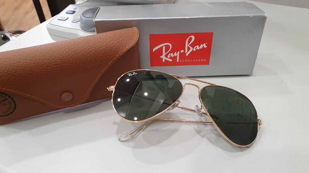 Rayban Sunglasses aviator in G 15 lens., Men's Fashion, Watches &  Accessories, Sunglasses & Eyewear on Carousell