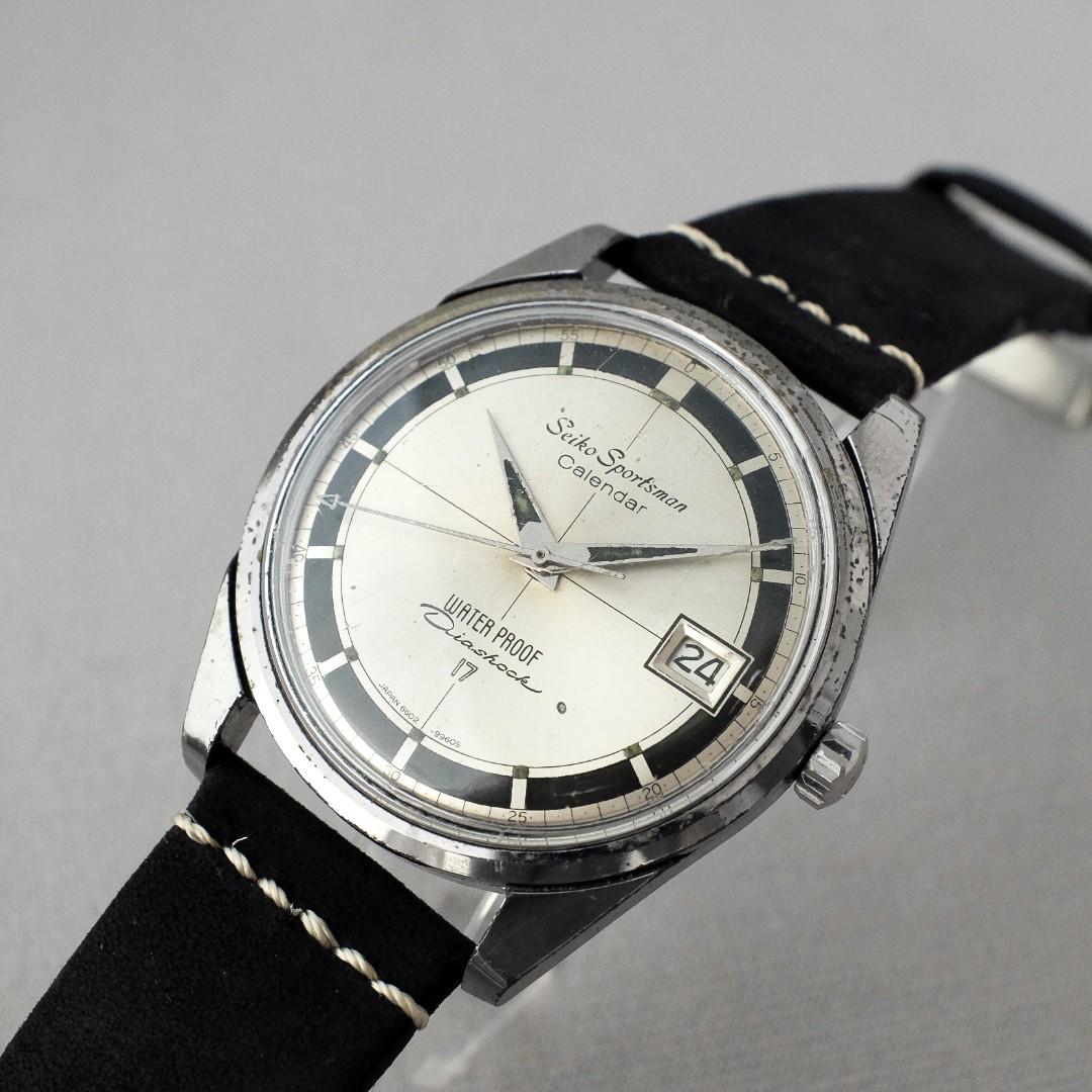 Seiko Sportsman Calendar Vintage 889980 from 1964, Luxury, Watches on