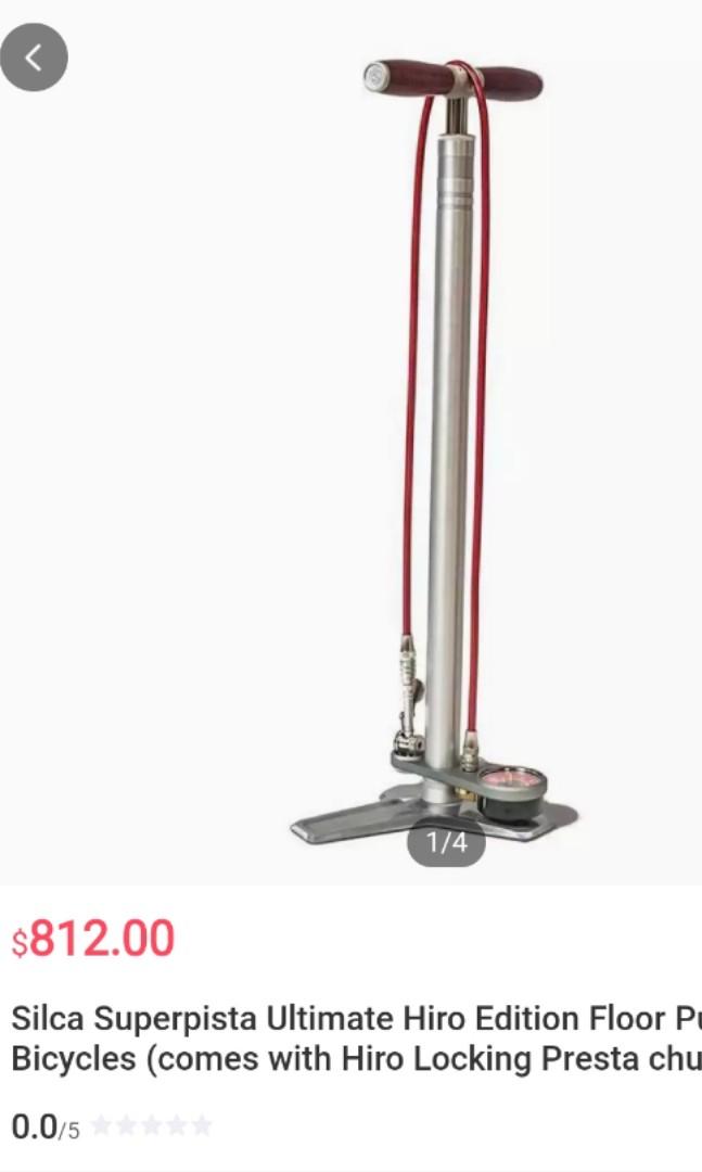 Silca SuperPista Ultimate Floor Pump Hiro edition Sports Equipment Bicycles Parts Bicycles on Carousell