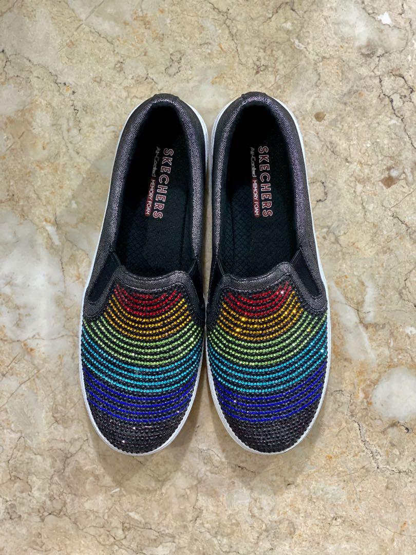 Skechers bling slip on online
