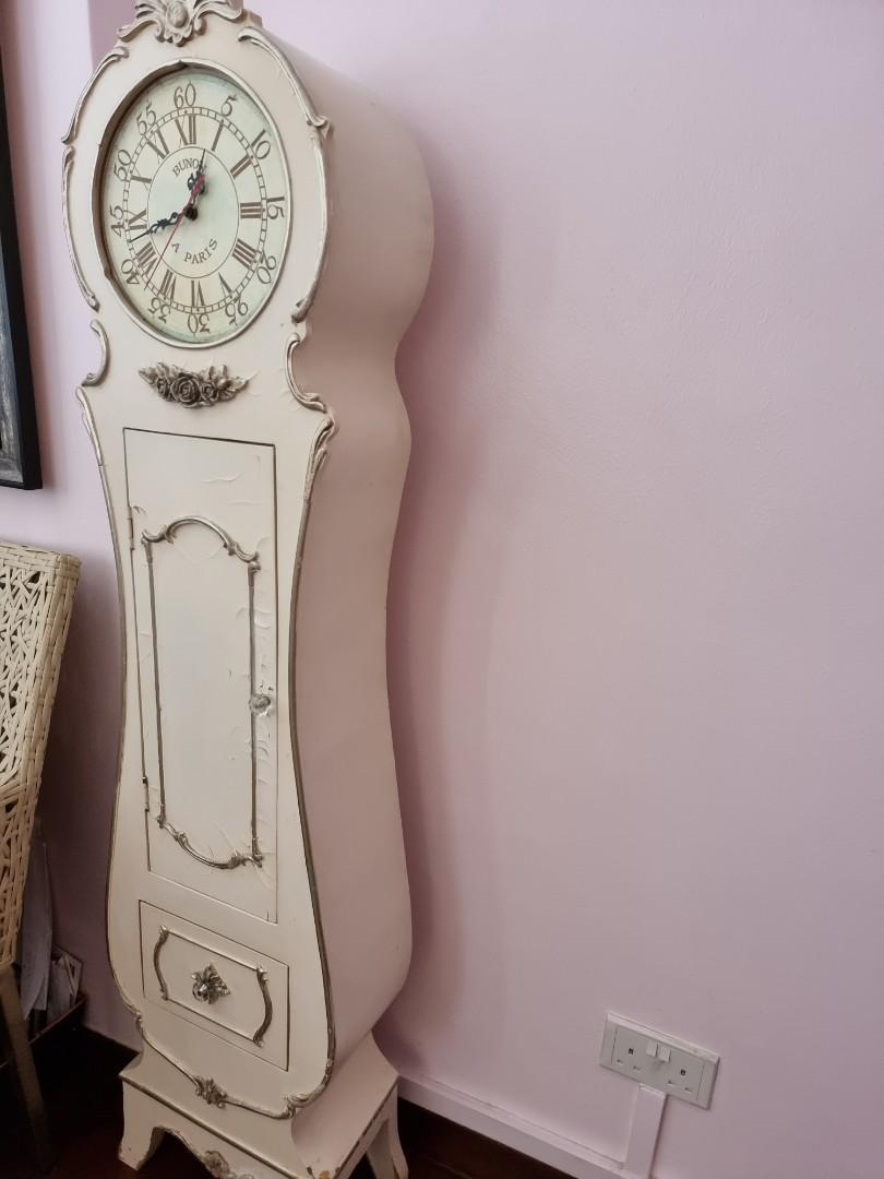 small grandfather clock, great as a useful craft item for repaint or