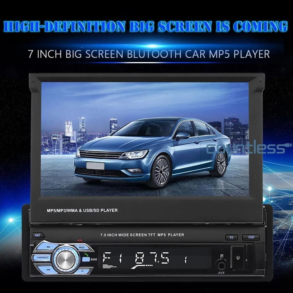 SWM 9601 7 inch Bluetooth Car Stereo MP5 Player AUX USB Radio Receiver