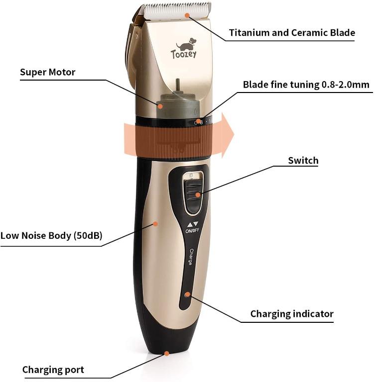 silent hair clippers for dogs