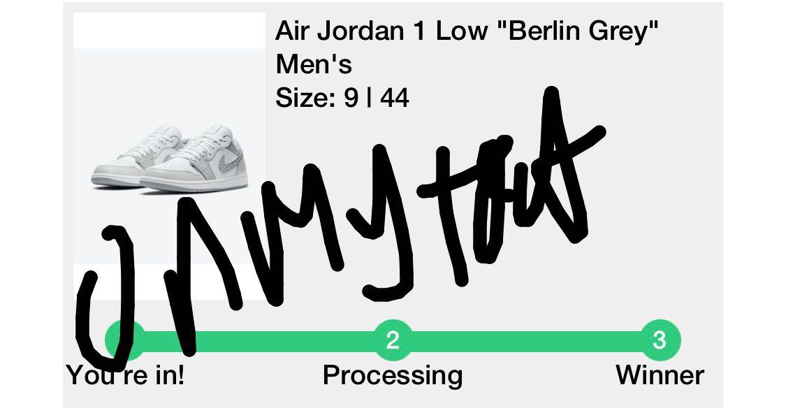 Nike Air Jordan 1 Low Berlin Grey - Sneakers | DINH STORE