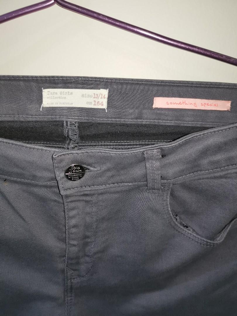 ZARA grey jeans limited edition✨, Fesyen Wanita, Pakaian Wanita, Bawahan di  Carousell