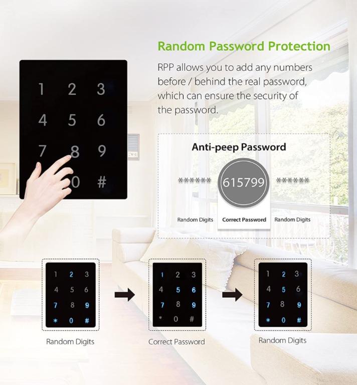 ZKTeco TL100 Fingerprint Biometric and Touchscreen Keypad Keyless RFID ...