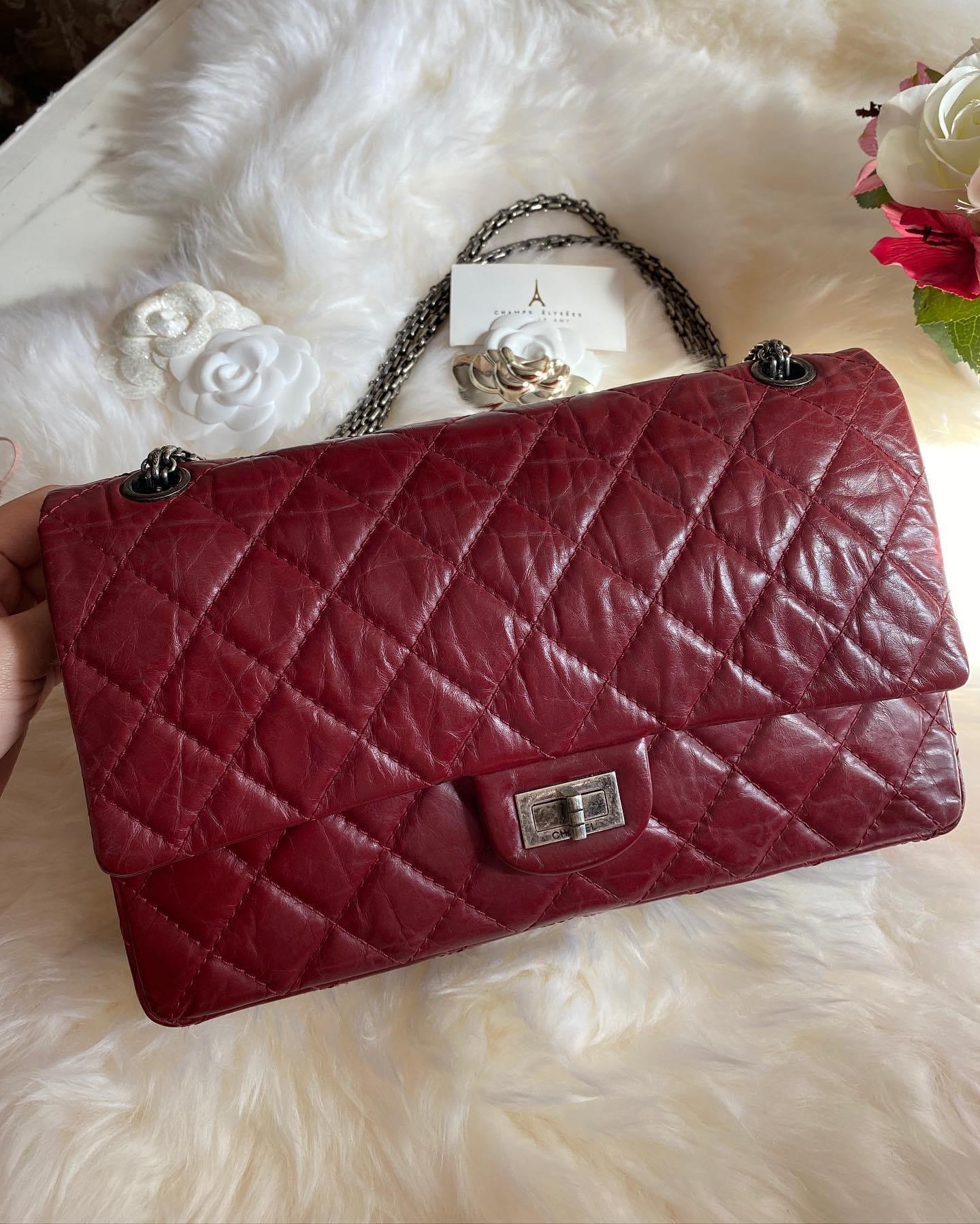 Chanel shop red reissue