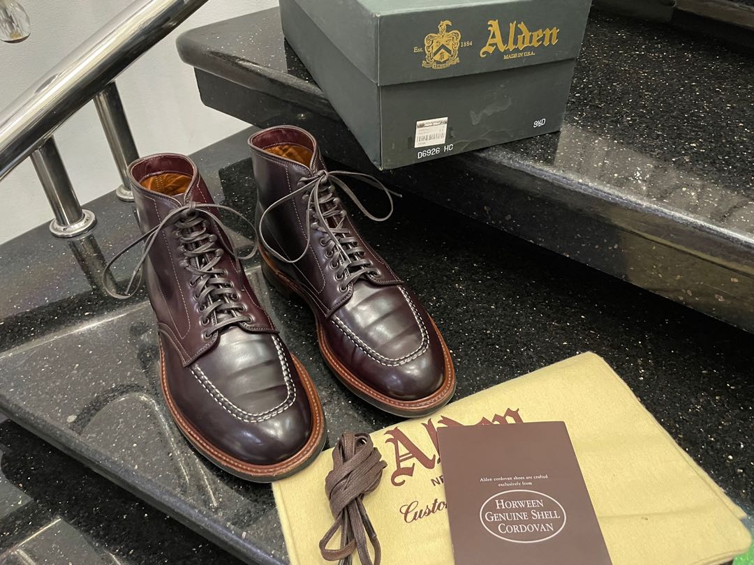 Alden Handsewn Indy Boot Color #8 Shell Cordovan Fesyen Pria Sepatu