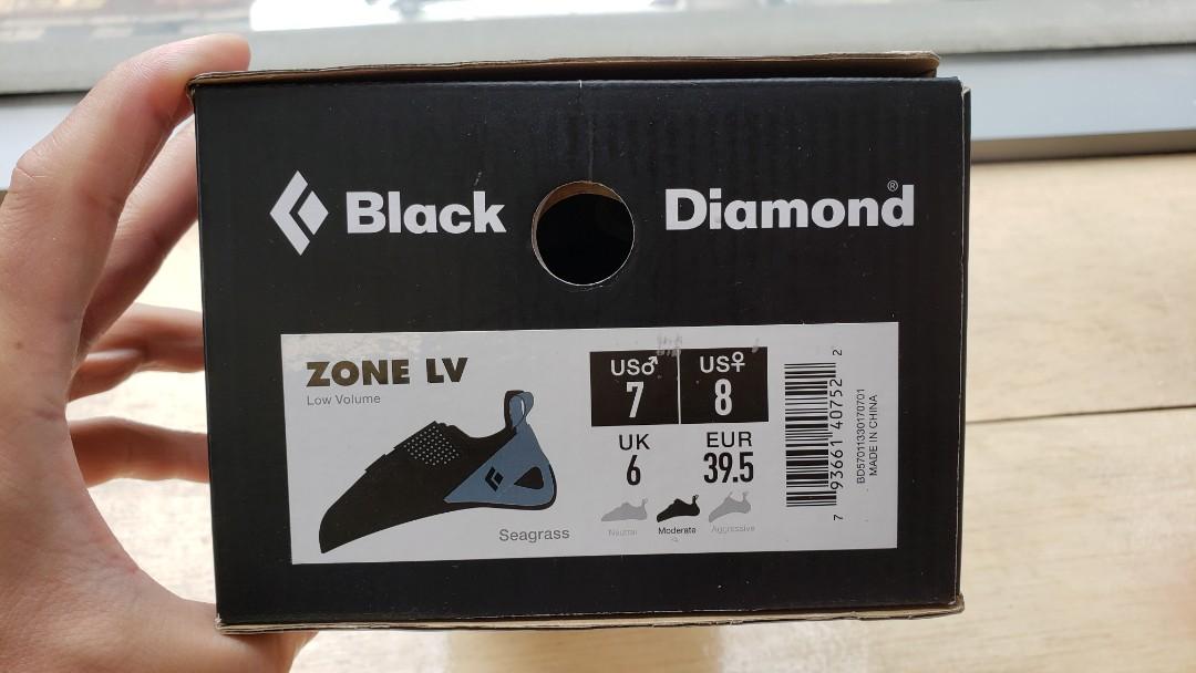 Black Diamond Zone Lv Climbing Shoes, Seagrass Men's Size 7