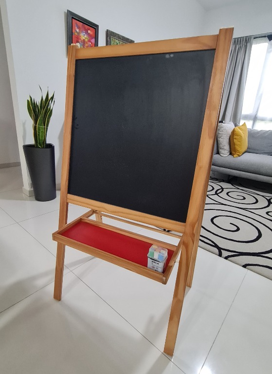 Blackboard and Whiteboard Easel, Hobbies & Toys, Stationery & Craft