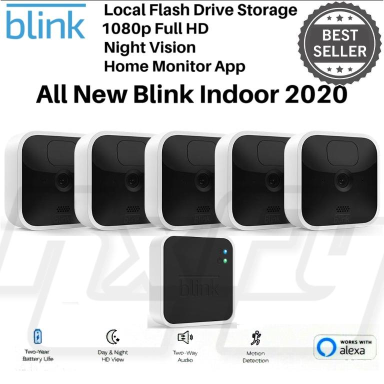 Blink Indoor (3rd Gen) – wireless, HD security camera with two-year battery  life, motion detection, and two-way audio – 3 camera system