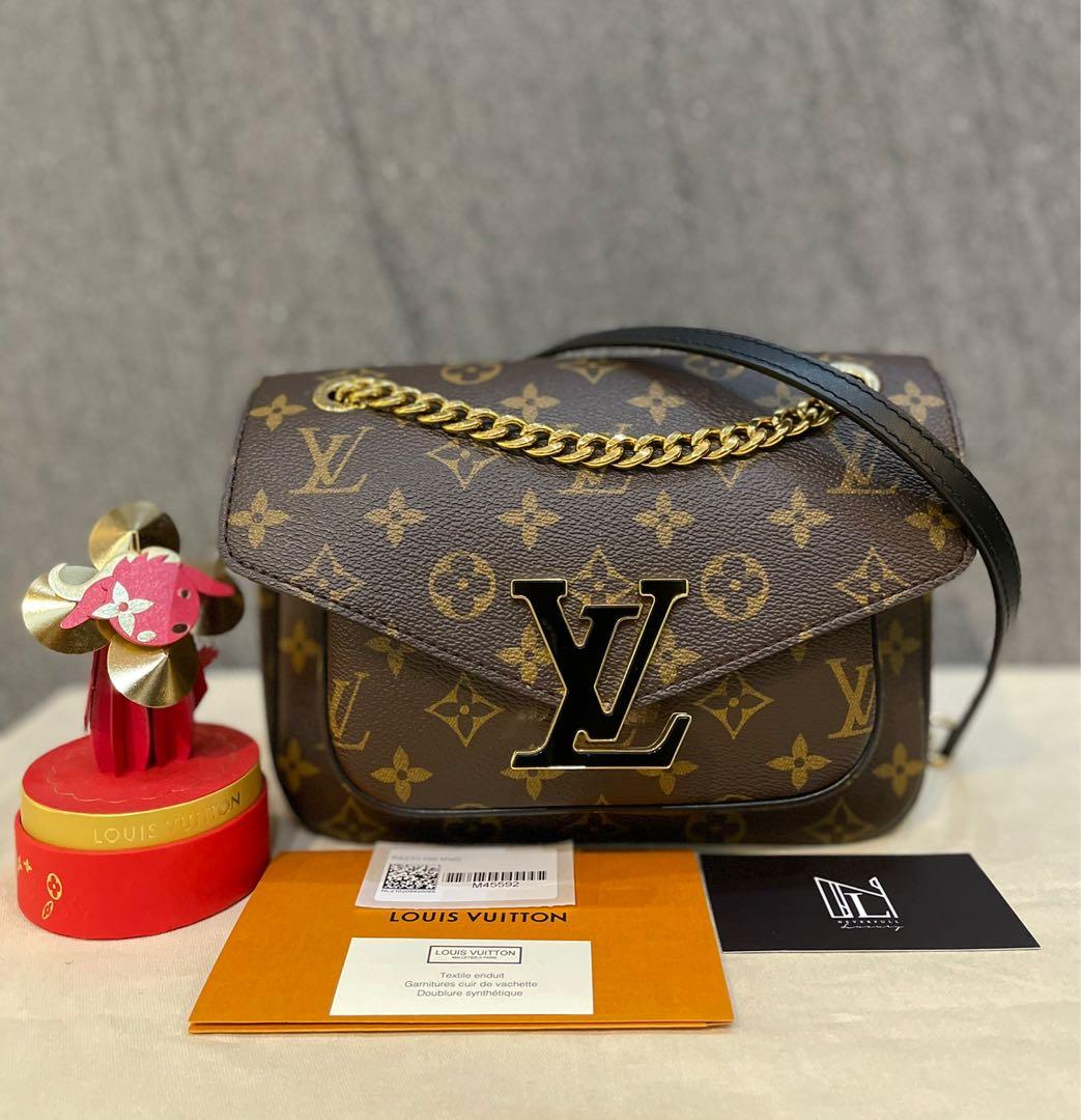 Louis Vuitton, Bags, Louisvuitton Passy Monogram Chain Shoulder Bag  Diagonal Pvc Leather