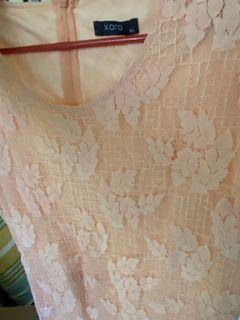 BNWOT Xara lace dress in peach color - free sf via LBC COP