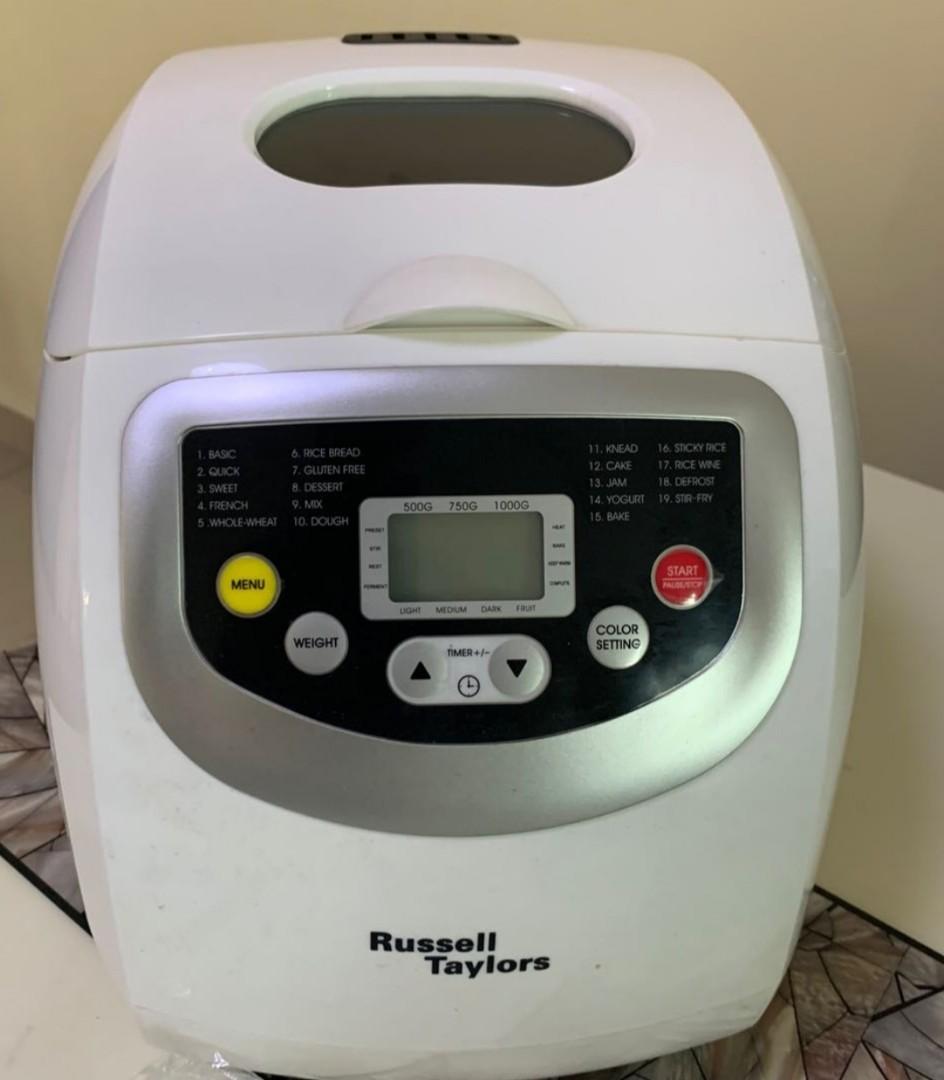 Bread maker (Category: Breadmakers) located in Kuala Lumpur. Submitted by graceyang38 (Listing ID 1073475745, Image 1). Description: Russell Taylor BM-10 for sale. condition 9.5. seldom use. self collect at Kepong or Damansara Damai.