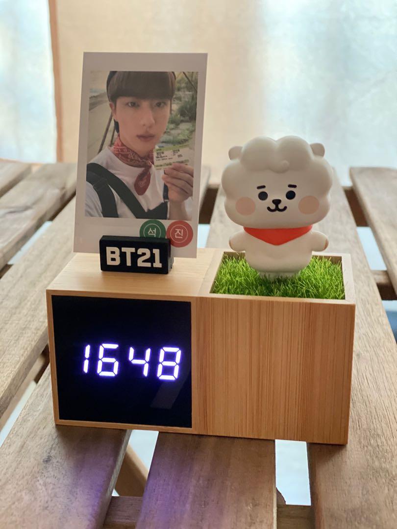 BT21 LED Digital Desk Clock — RJ, Hobbies & Toys, Memorabilia