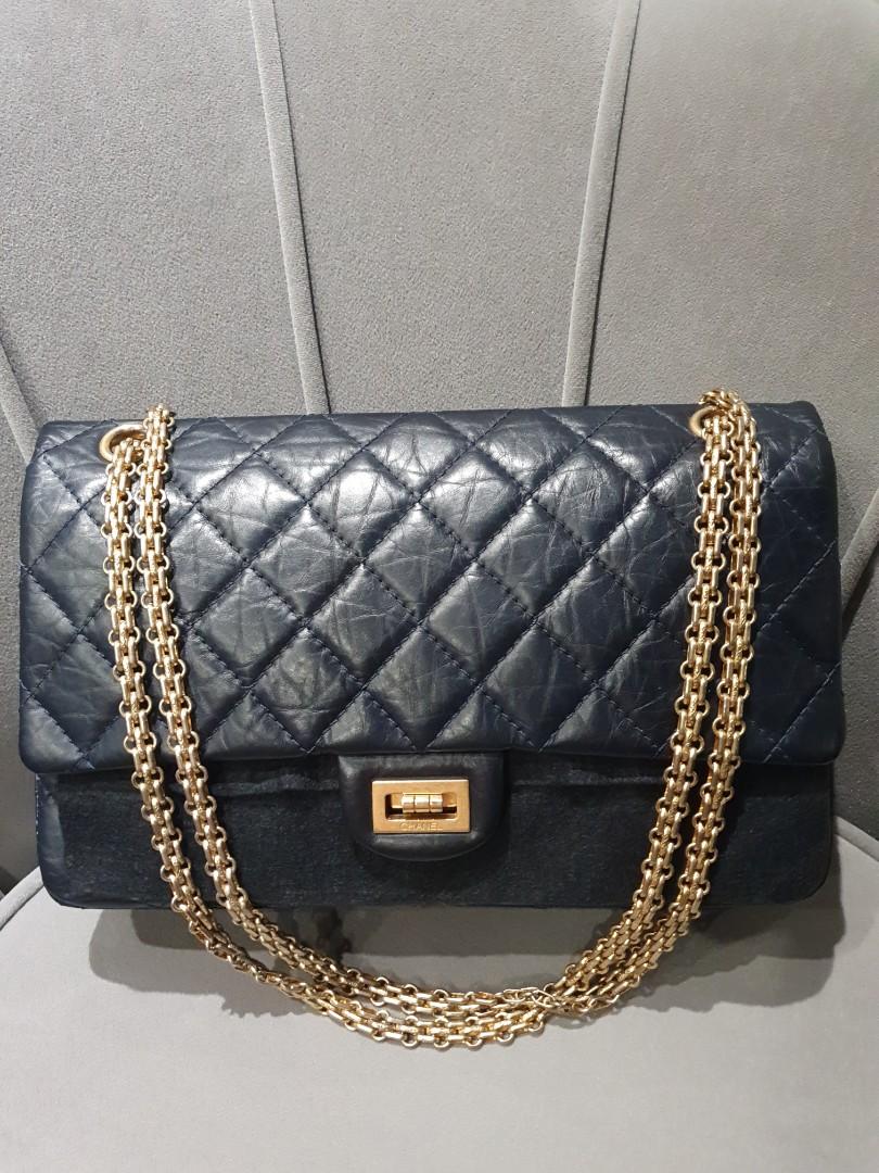 Chanel Reissue 2.55 Aged Calfskin 226 GHW, Luxury, Bags & Wallets