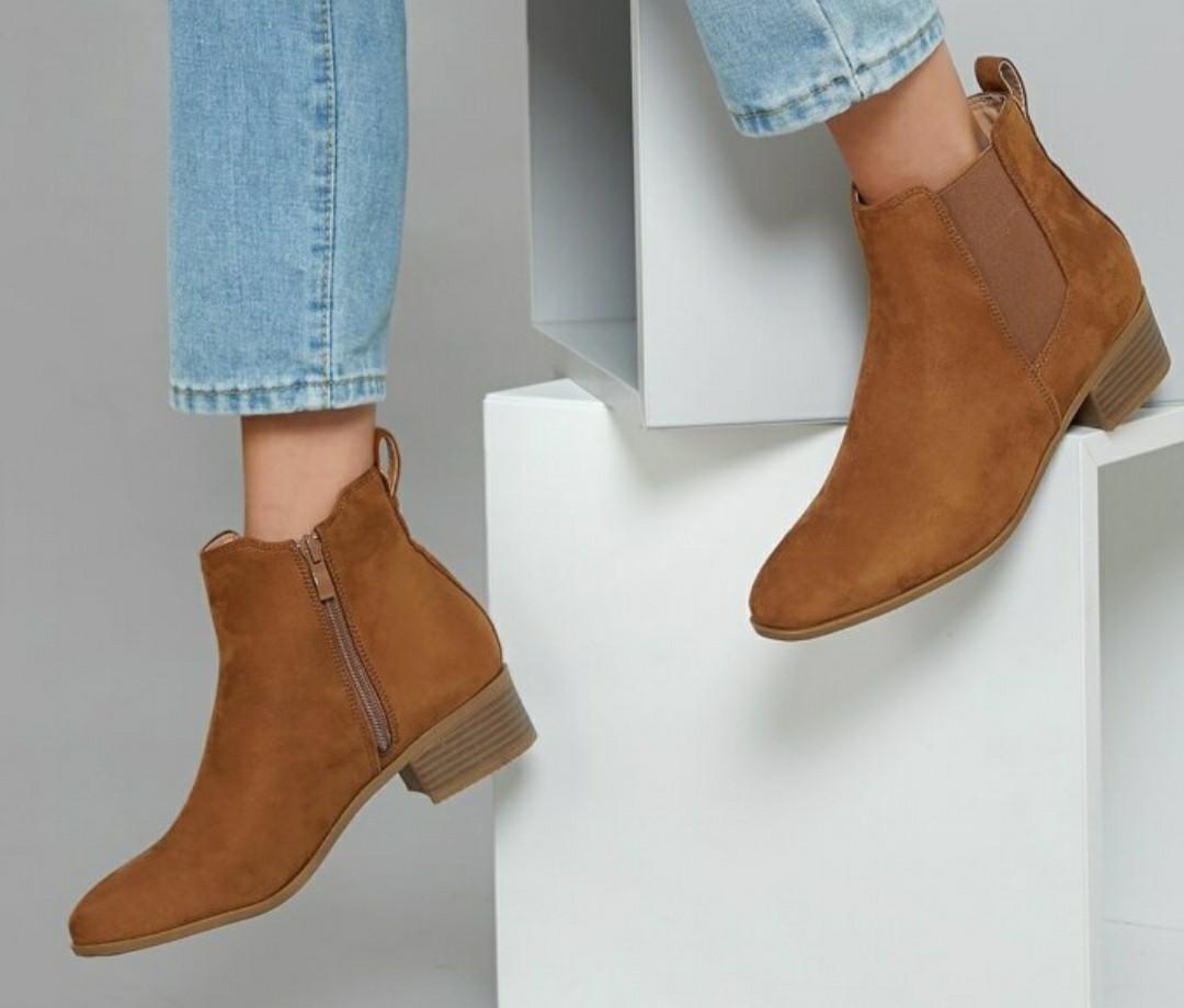 Chelsea boots faux suede Clearance
