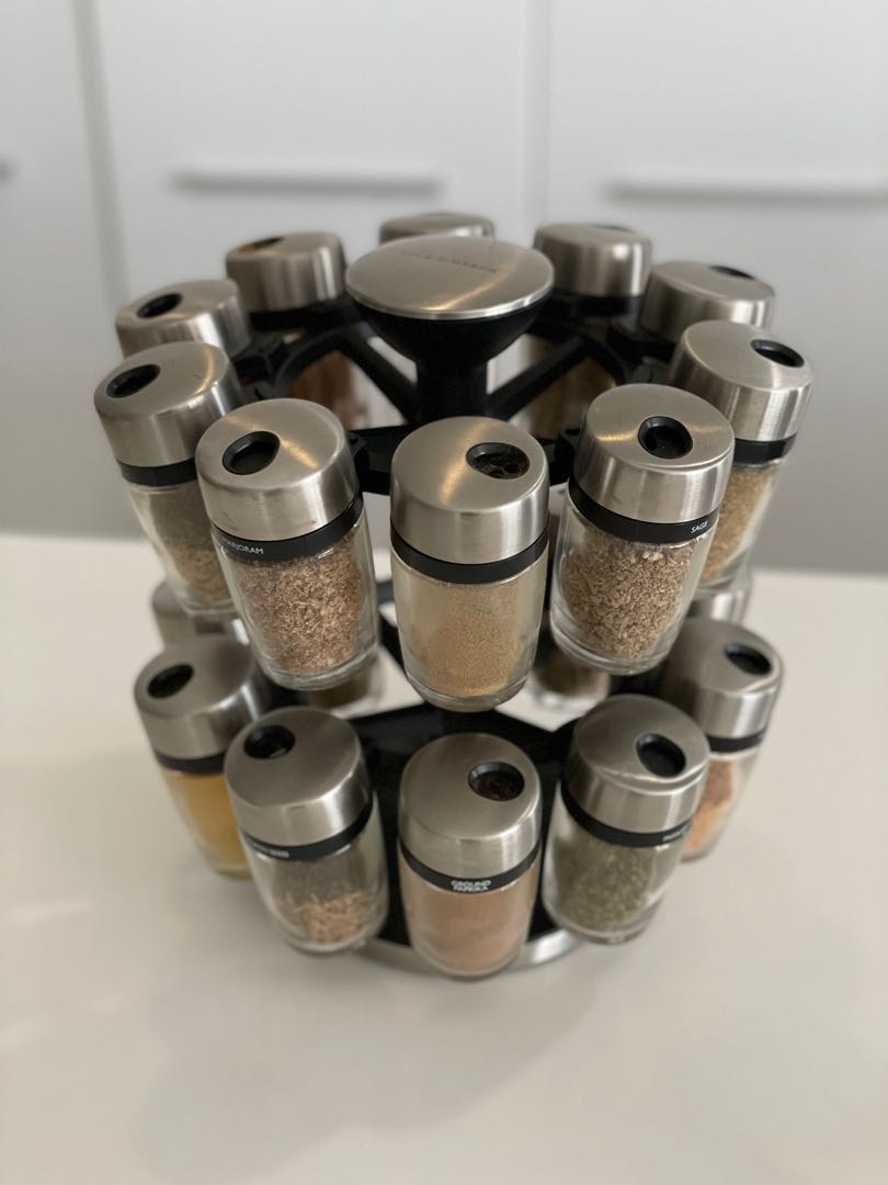Cole and mason 20 jar spice rack shop