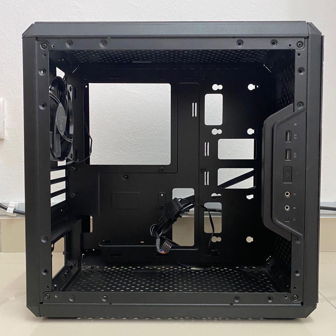 COOLER MASTER Q300L + TECWARE ARC SPECTRUM F3 ARGB FAN x4 & ARGB LED