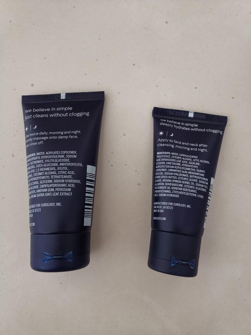 Curology cleanser and moisturiser set, Beauty & Personal Care, Face