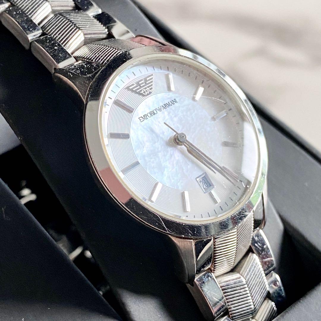 Armani watch solid stainless steel discount
