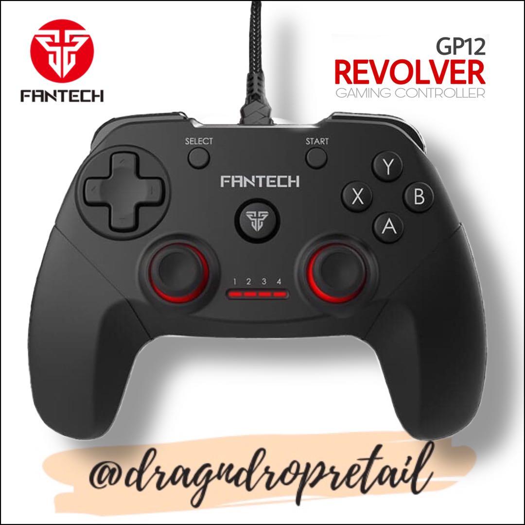 FANTECH GP12 REVOLVER Wired Gaming Controller Gamepad Joystick for PC / PS3 (Category: Controllers) located in Caloocan City. Submitted by dragndropretail (Listing ID 1073500769, Image 2). Description: ✅ 💯ORIGINAL ✅ For PC / PS3 ✅ Wired USB Plug & Play ✅ Ergonomic shape & weight favored by esports athletes ✅ Soft Grip. Feel Comfortable in your hands for hours of gaming ✅ Dual Vibration Feedback Motors ✅ Dual Mode ✅Familiar Console-Like Layout ✅ 