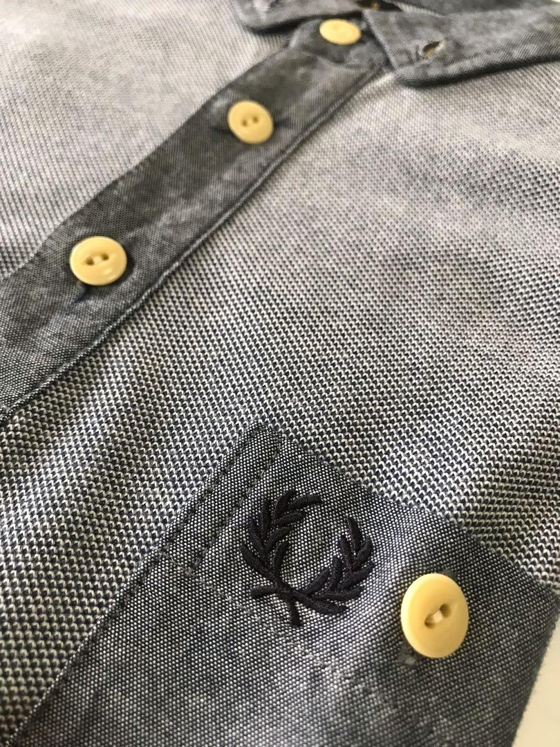 Fred perry polo shirt grey slim fit 