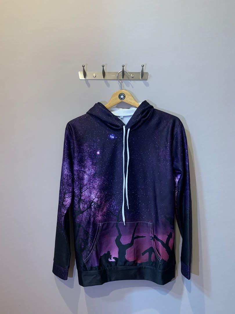Galaxy hoodie Women s Fashion Tops Longsleeves on Carousell