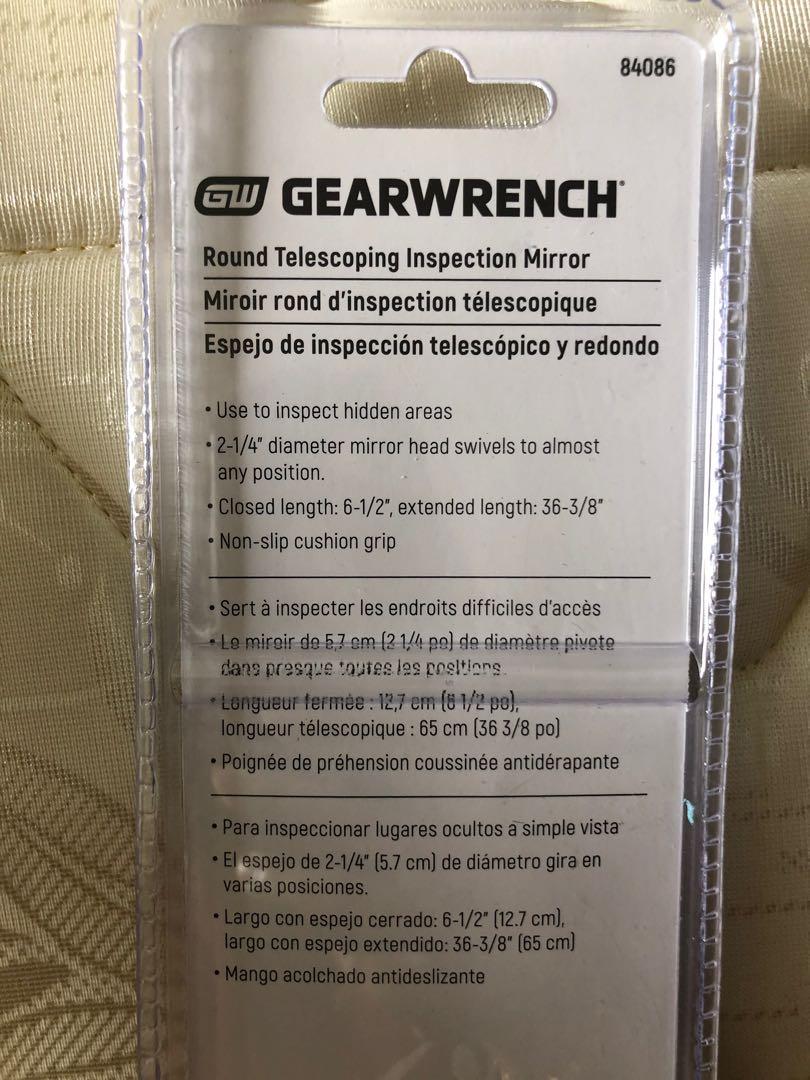GEARWRENCH Round Telescoping Inspection Mirror, Everything Else on