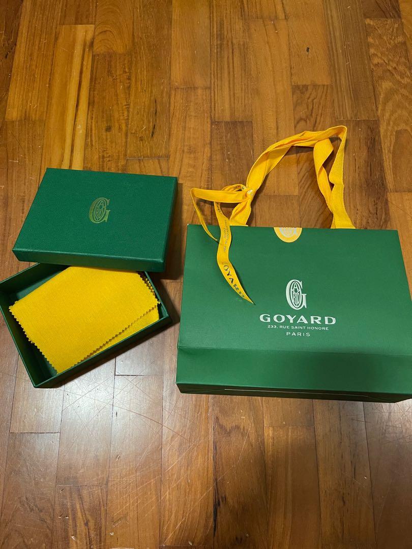 GOYARD wallet box and paper bag, Luxury, Bags & Wallets on Carousell