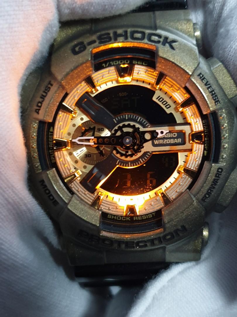 G shock black best sale and gold limited edition
