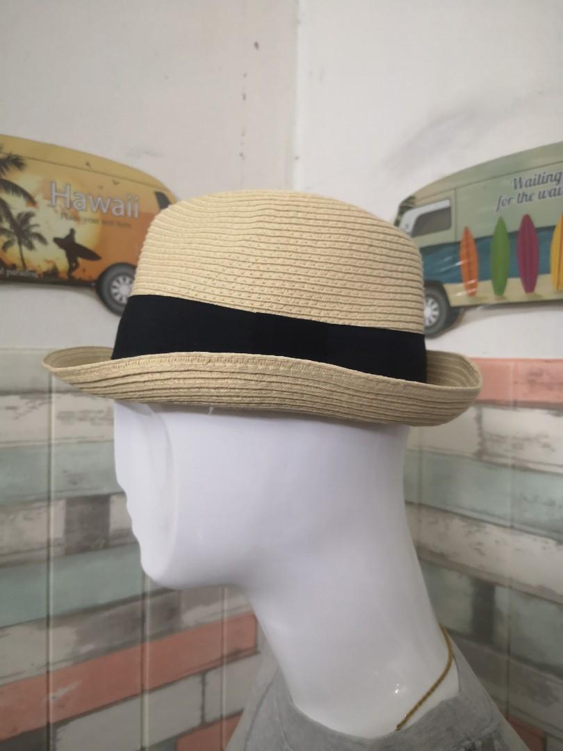 Gu Straw Hat Bucket Hat Men S Fashion Accessories Caps Hats On Carousell