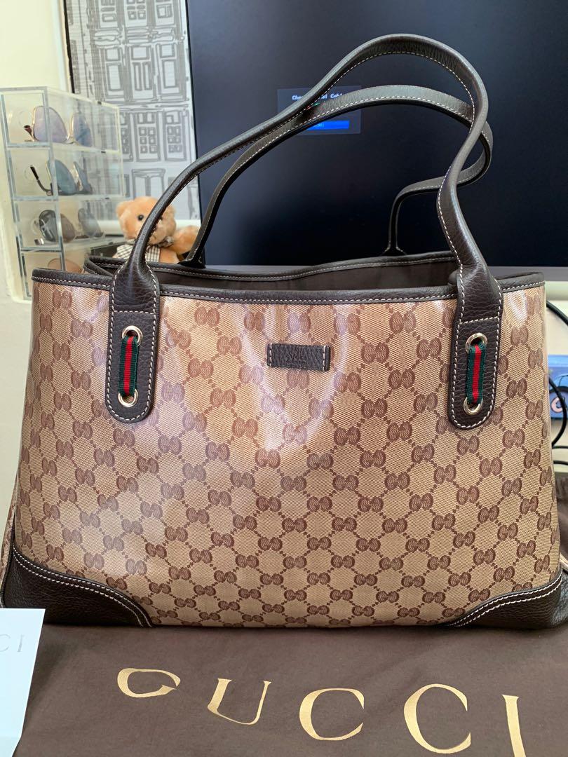 Gucci Crystal Princy Tote Handbag, Luxury, Bags & Wallets on Carousell