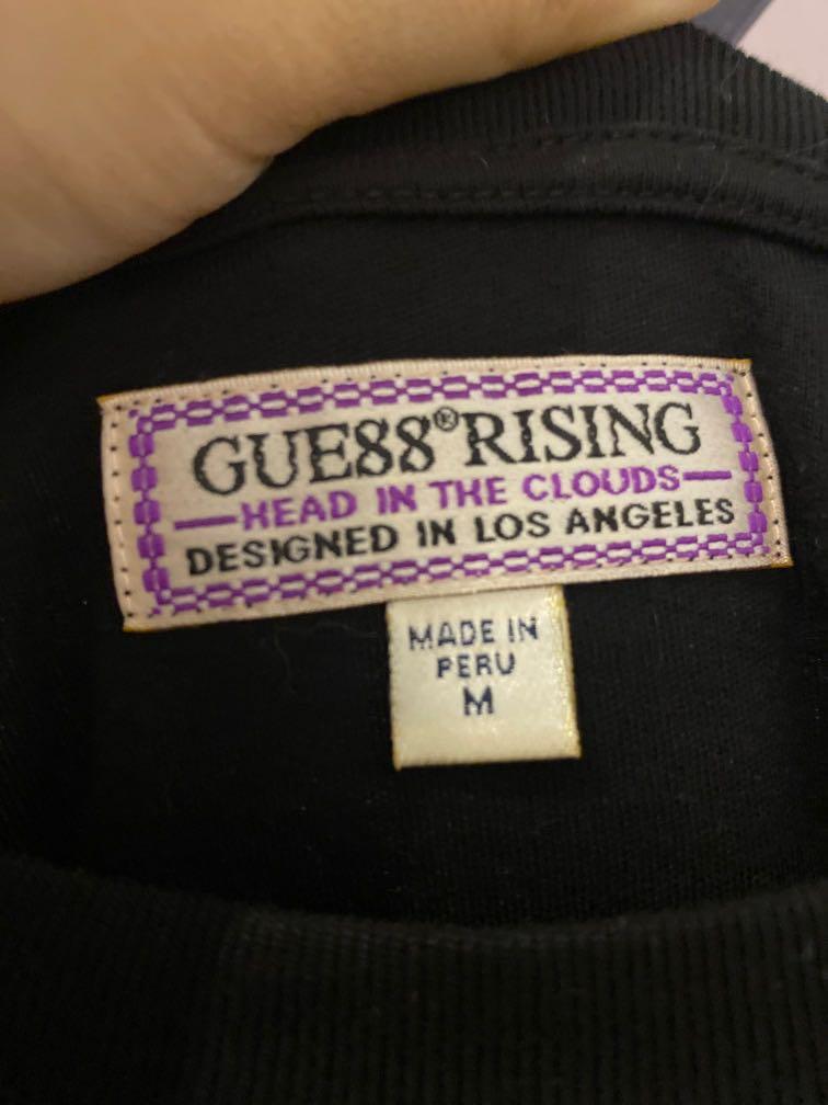 Guess 88RISING Tee Medium (Category: Tshirts & Polo Shirts ) located in Manila. Submitted by randomdeclutters (Listing ID 1073396754, Image 2). Description: Used once, sold out everywhere. Out of production. This was really expensive and my price is super low, pls search how much it really goes for. 🥲 Fixed. Strictly no lowballing..