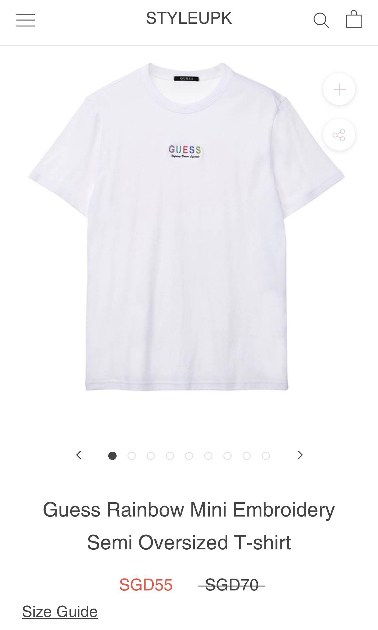 Guess rainbow sweatshirt 2025