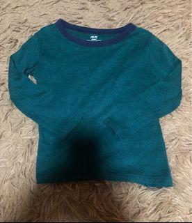 H&M basic green long sleeves 1.5-2 yrs old